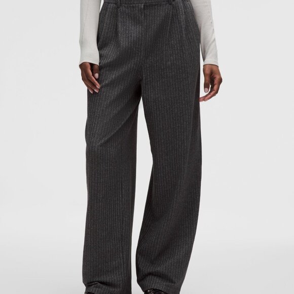 Daydrift High-Rise Wide-Leg Trouser Regular Herringbone - Picture 1 of 6